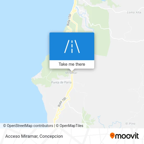 Acceso Miramar map
