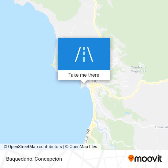 Baquedano map