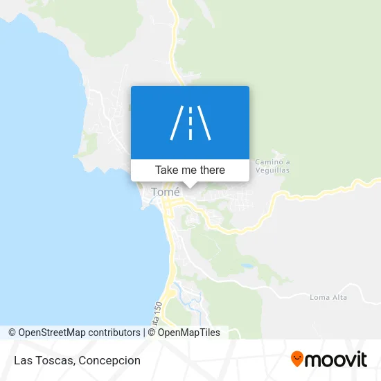 Las Toscas map