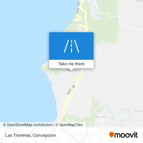 Las Troneras map