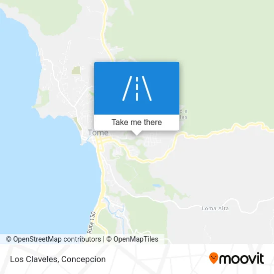 Los Claveles map