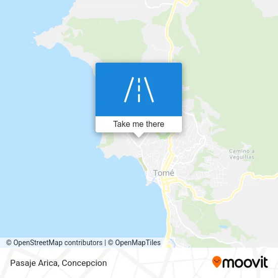 Pasaje Arica map