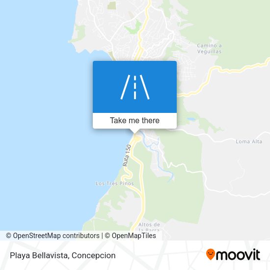 Mapa de Playa Bellavista