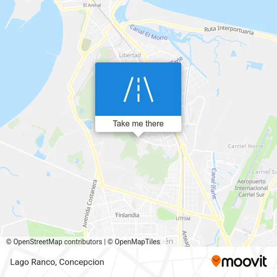 Lago Ranco map