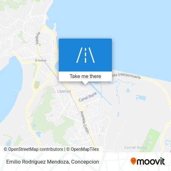 Mapa de Emilio Rodríguez Mendoza