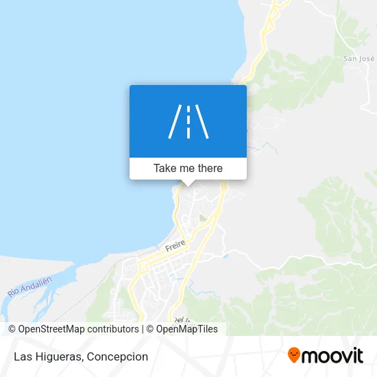 Las Higueras map