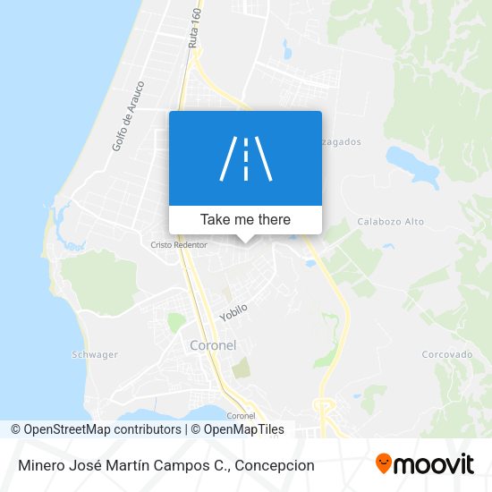 Minero José Martín Campos C. map