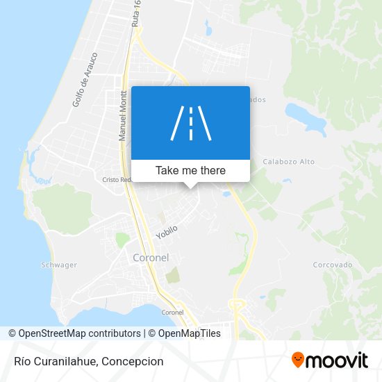 Mapa de Río Curanilahue