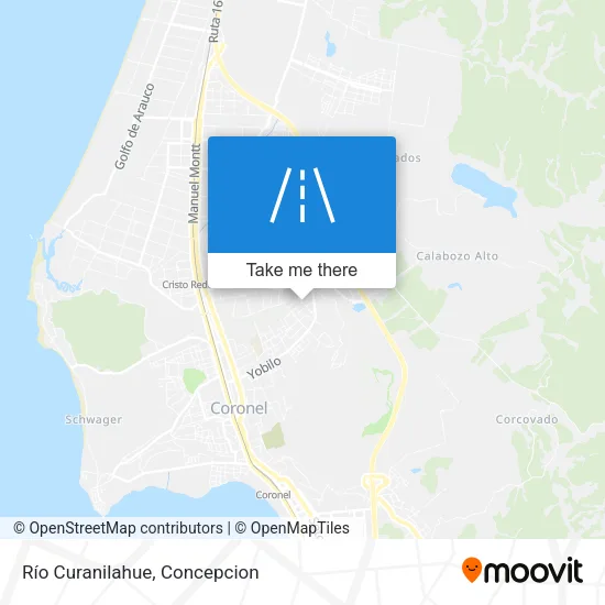 Mapa de Río Curanilahue
