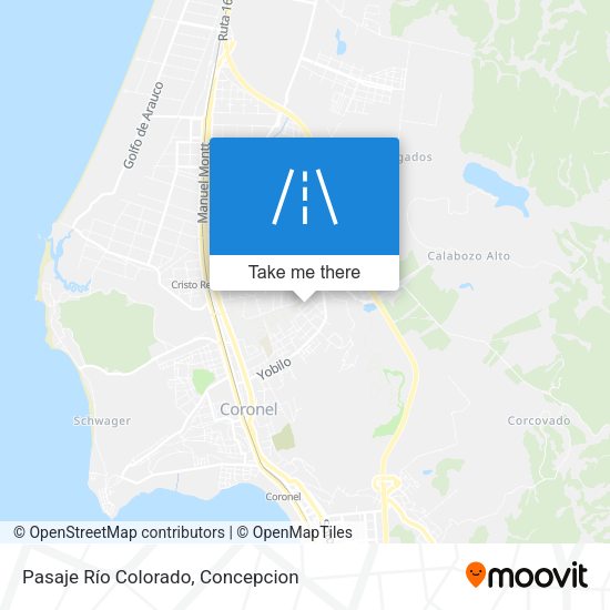 Mapa de Pasaje Río Colorado