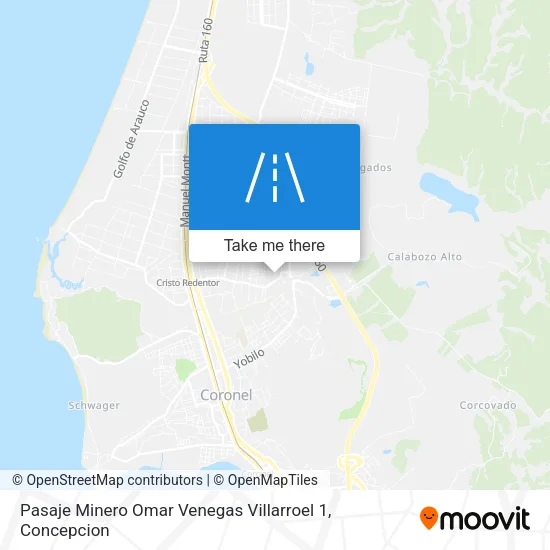 Pasaje Minero Omar Venegas Villarroel 1 map