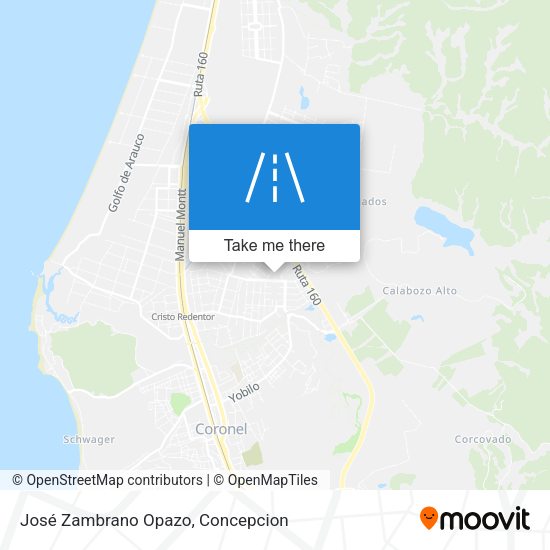 José Zambrano Opazo map