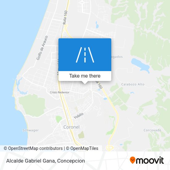 Mapa de Alcalde Gabriel Gana