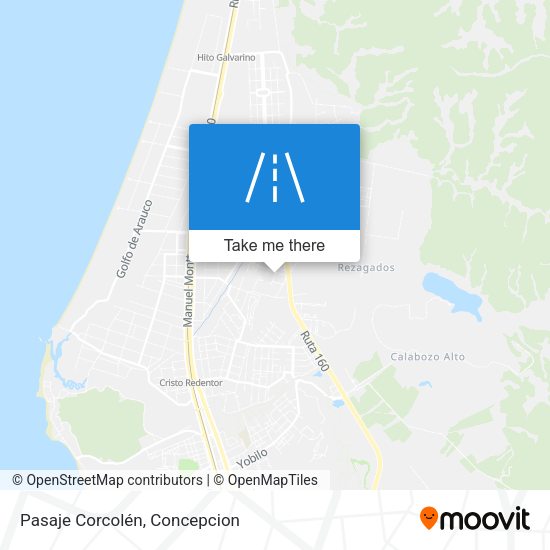 Pasaje Corcolén map
