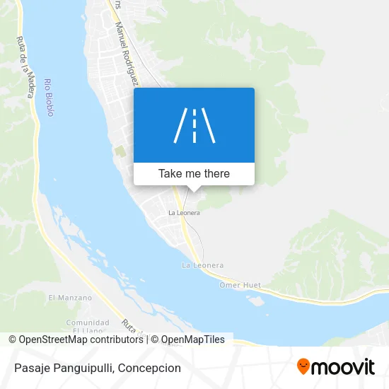 Mapa de Pasaje Panguipulli