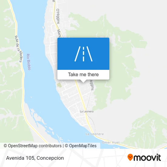 Avenida 105 map