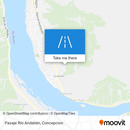 Mapa de Pasaje Río Andalién