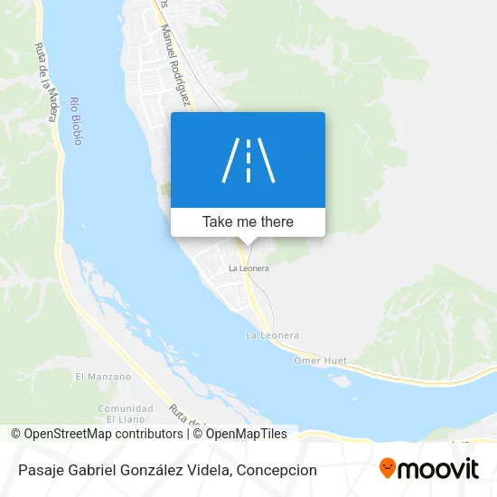 Mapa de Pasaje Gabriel González Videla