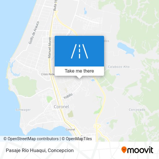 Mapa de Pasaje Río Huaqui