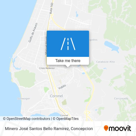 Minero José Santos Bello Ramírez map