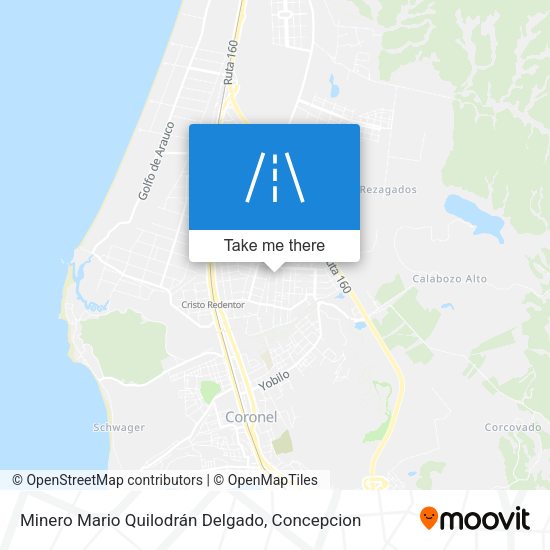 Minero Mario Quilodrán Delgado map