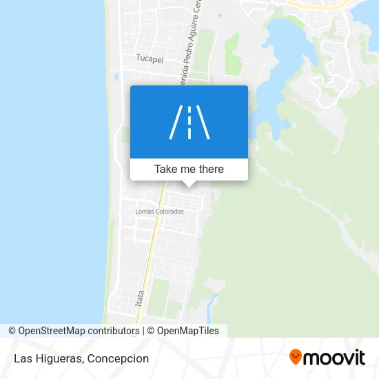 Las Higueras map