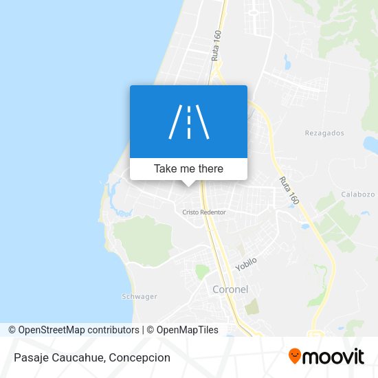 Mapa de Pasaje Caucahue