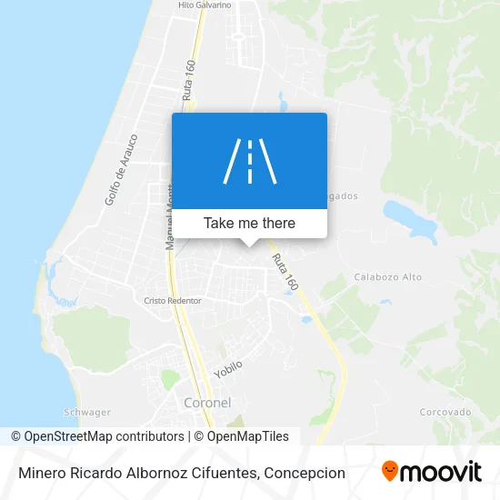 Mapa de Minero Ricardo Albornoz Cifuentes