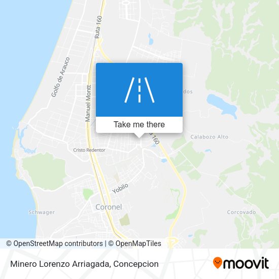 Minero Lorenzo Arriagada map