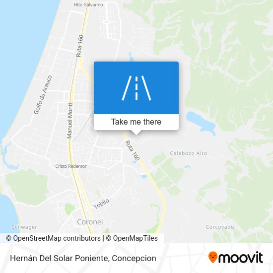 Mapa de Hernán Del Solar Poniente