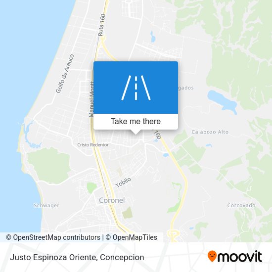 Justo Espinoza Oriente map
