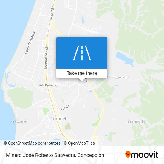 Minero José Roberto Saavedra map