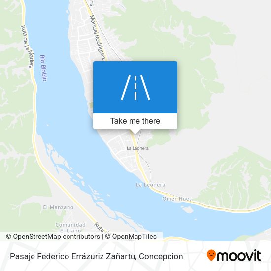 Mapa de Pasaje Federico Errázuriz Zañartu