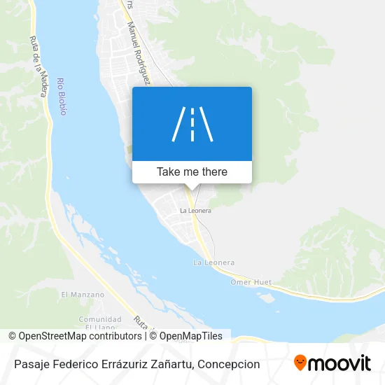 Mapa de Pasaje Federico Errázuriz Zañartu