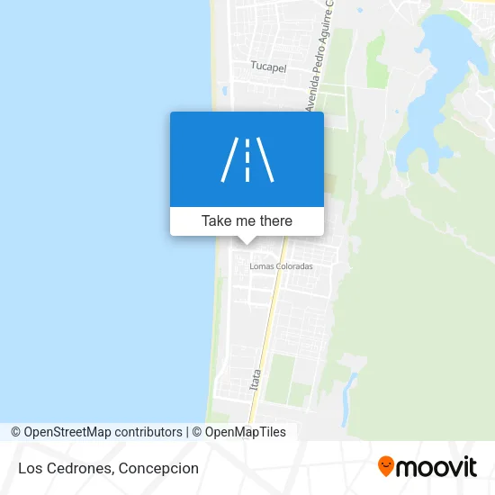 Los Cedrones map