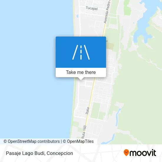 Mapa de Pasaje Lago Budi