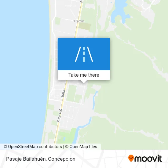 Pasaje Bailahuén map