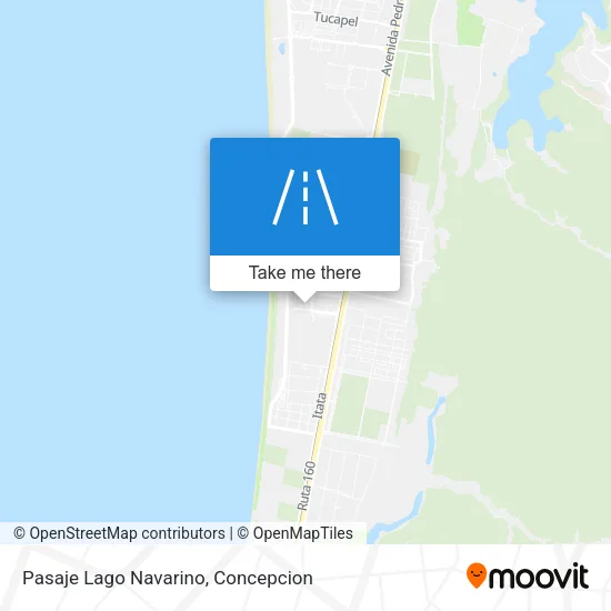 Mapa de Pasaje Lago Navarino
