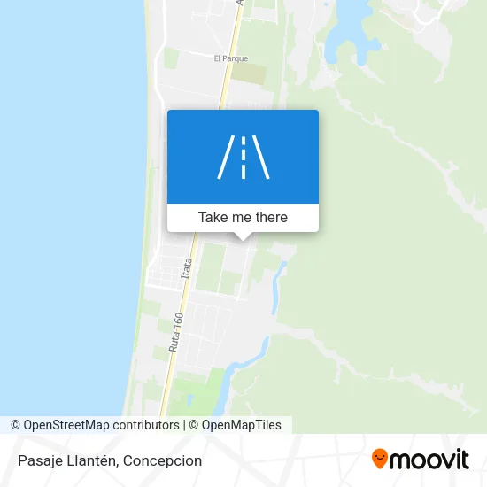 Mapa de Pasaje Llantén