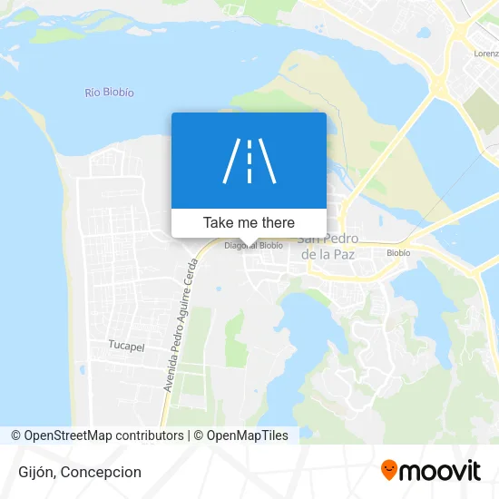 Gijón map