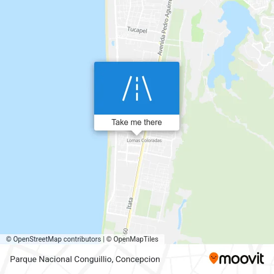 Mapa de Parque Nacional Conguillio