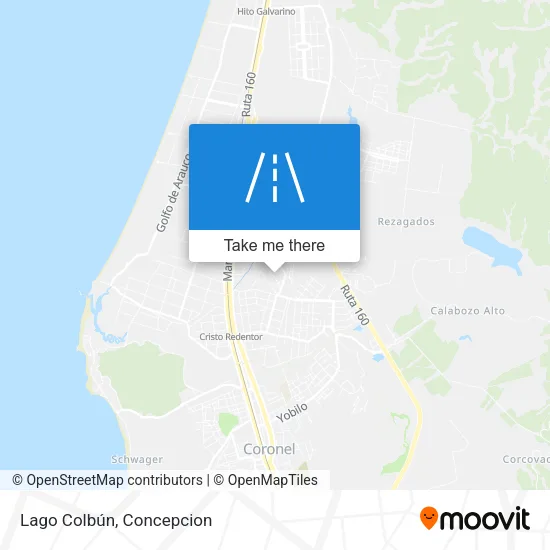 Lago Colbún map
