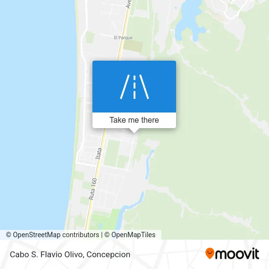 Cabo S. Flavio Olivo map