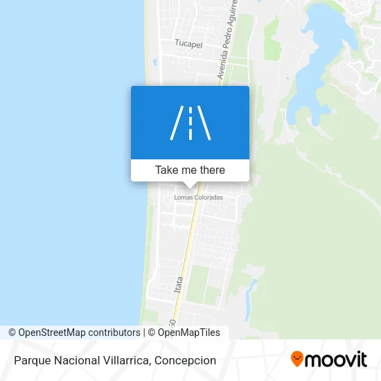 Mapa de Parque Nacional Villarrica