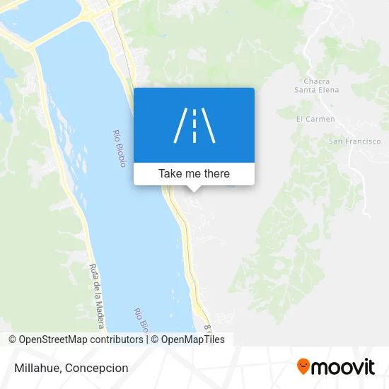 Mapa de Millahue