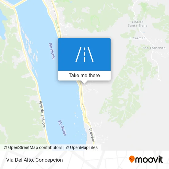 Mapa de Vía Del Alto