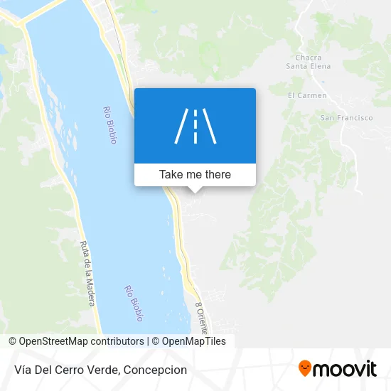 Mapa de Vía Del Cerro Verde