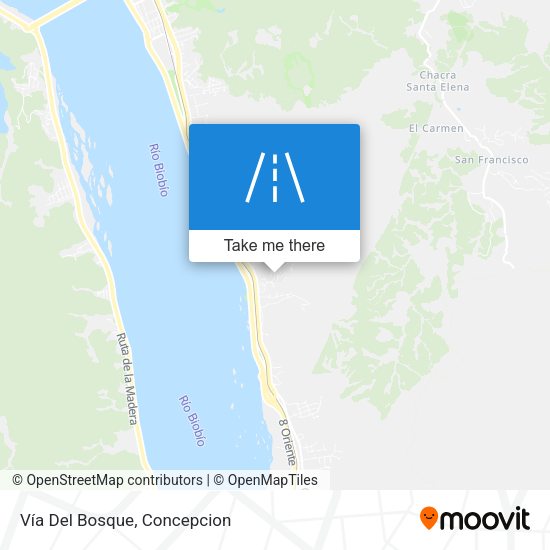 Vía Del Bosque map