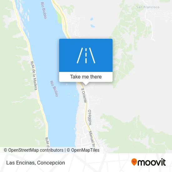 Las Encinas map