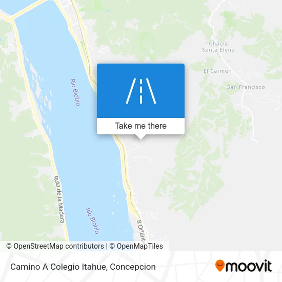 Mapa de Camino A Colegio Itahue